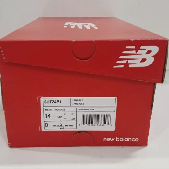 NEW [New Balance] 24 V1 Flip Flop Thong Sandals in White Oak Men's Size 14 - Picture 8 of 8